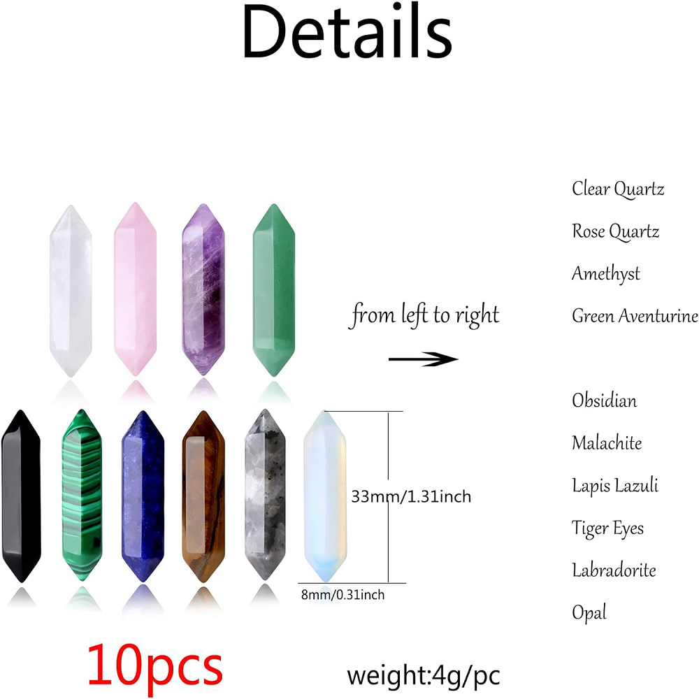 10PCS Healing Crystals Stones  - Healing Crystal Set review and price