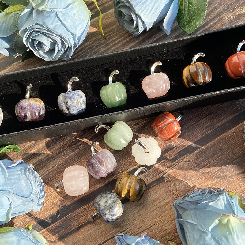 Mixed Natural Crystal Pumpkin  - Healing Crystal Set review and price