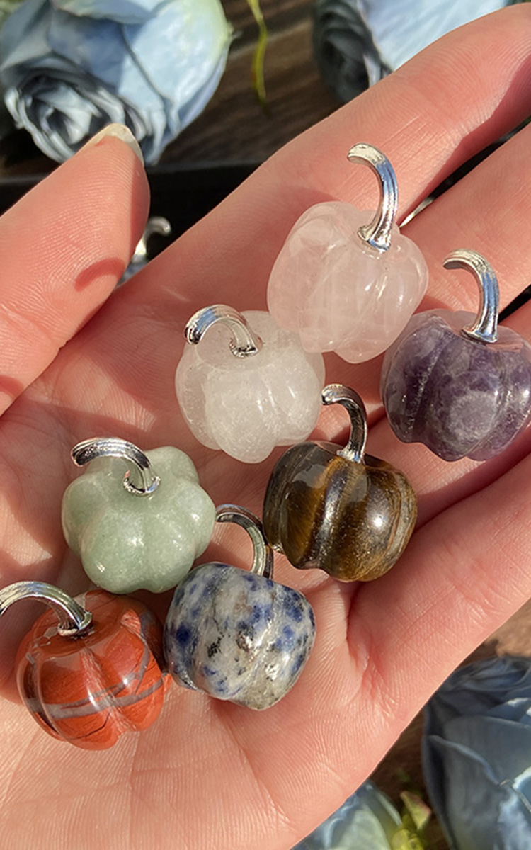 Mixed Natural Crystal Pumpkin  - Healing Crystal Set review and price