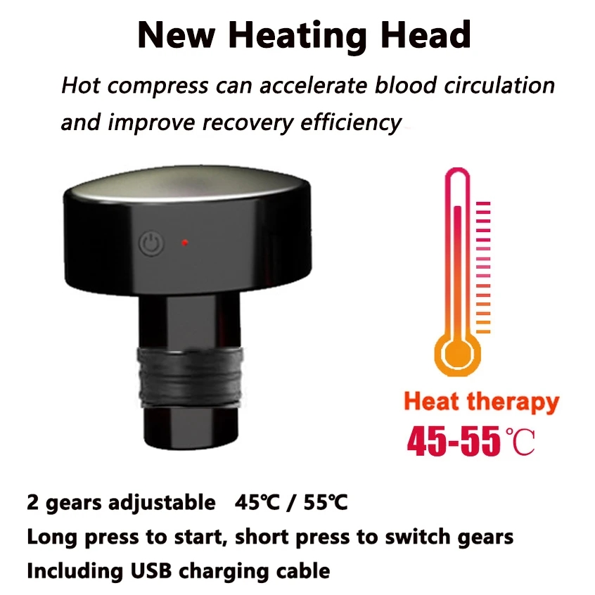 New Heat Fascia Gun Massage He - Health Wellness Massage review and price
