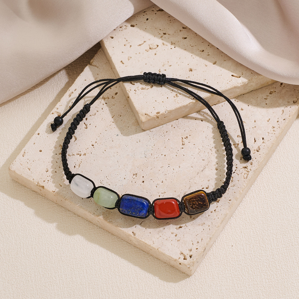 Chakra Natural Stone Braided B - Healing Crystal Set review and price