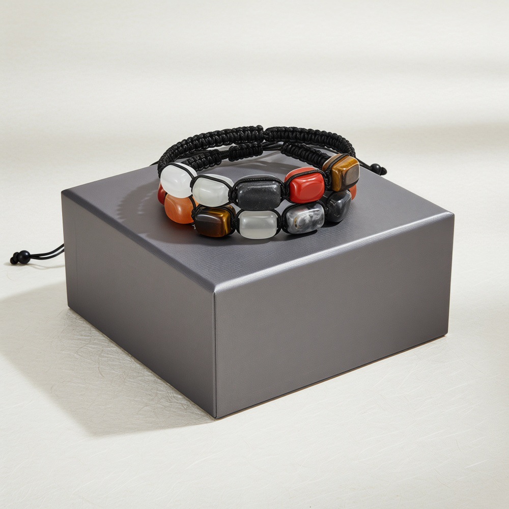 Chakra Natural Stone Braided B - Healing Crystal Set review and price