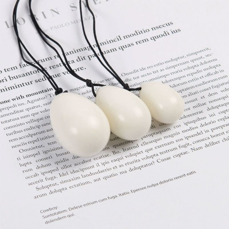White Jade Drilled Eggs Set Yo - Healing Crystal Set review and price